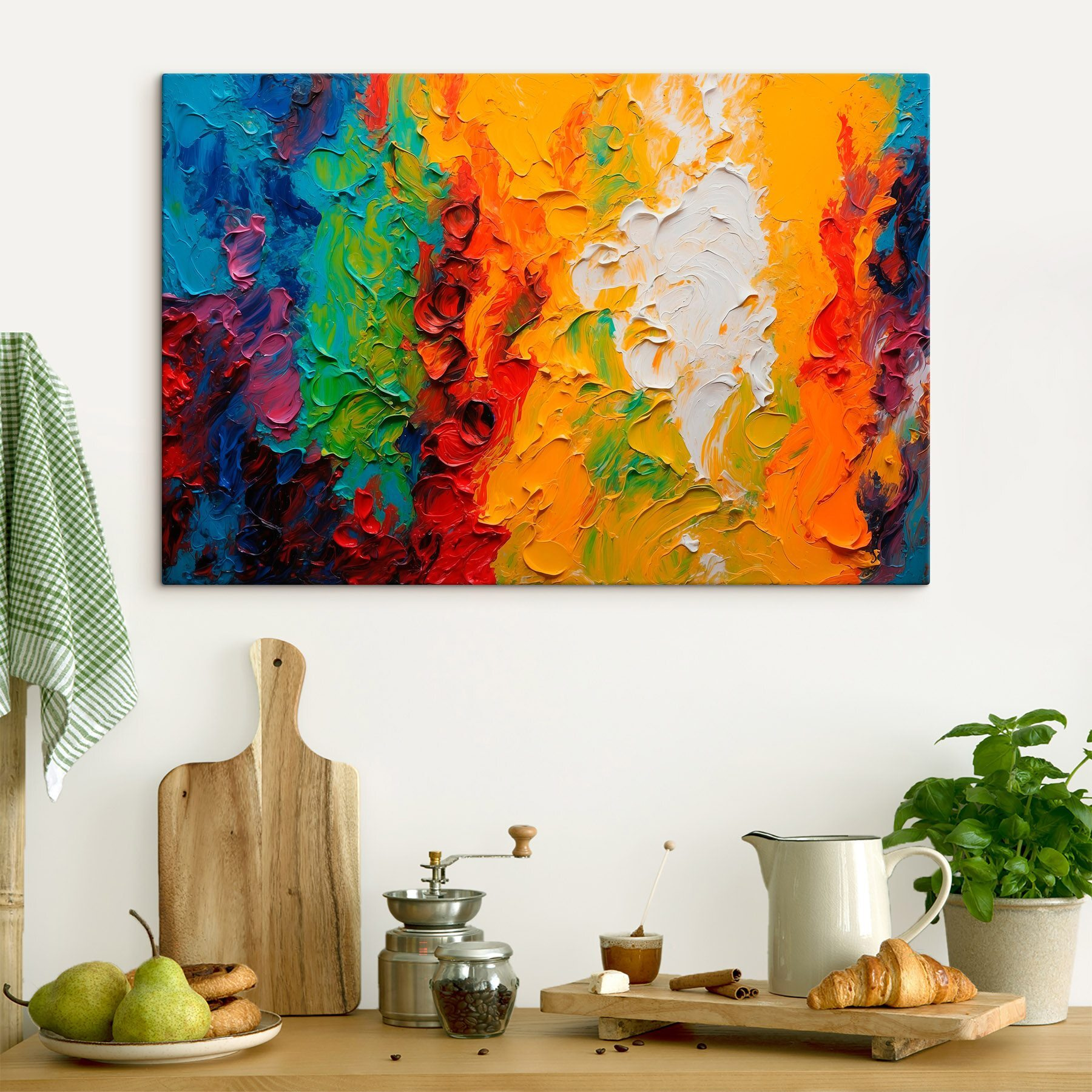 Painting of different colors Painting of different colors