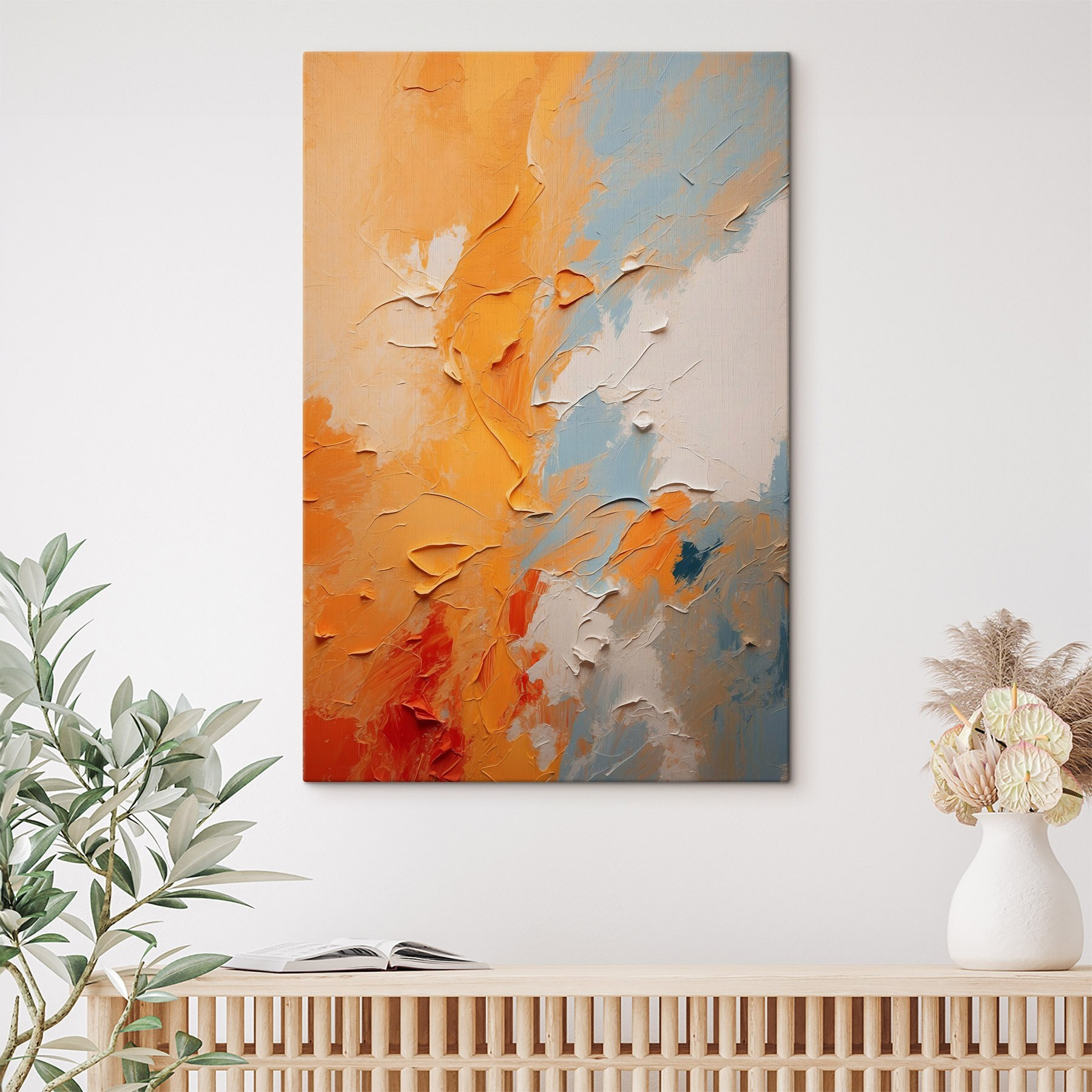 Vibrant hues in textured harmony Vibrant hues in textured harmony