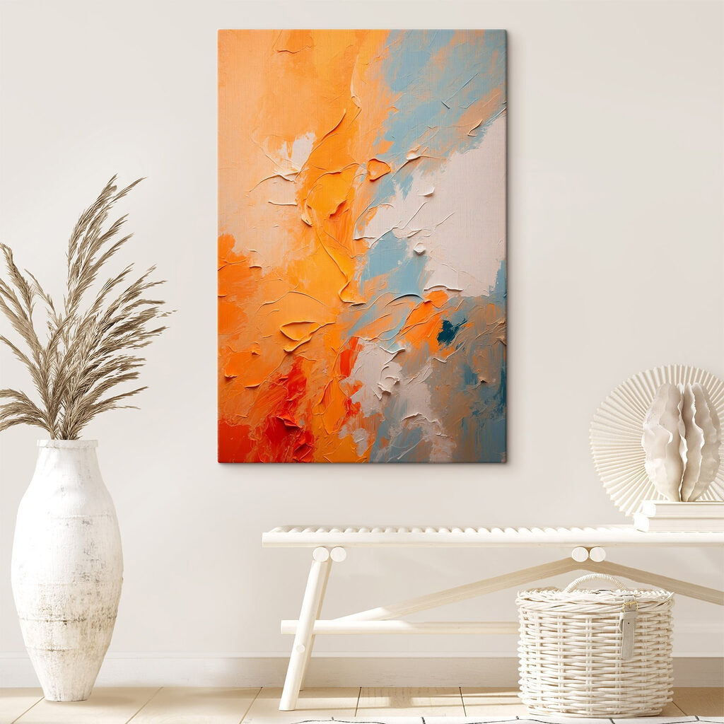 Vibrant hues in textured harmony Vibrant hues in textured harmony