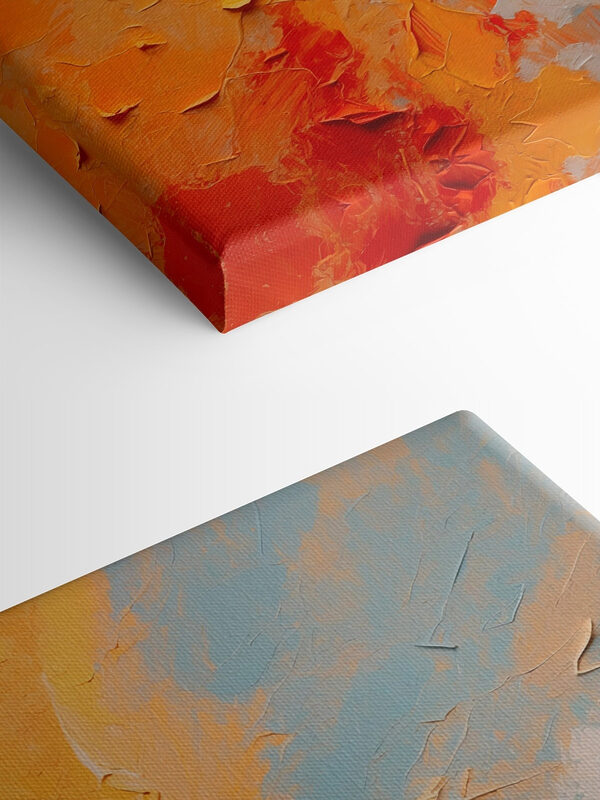 Vibrant hues in textured harmony Vibrant hues in textured harmony