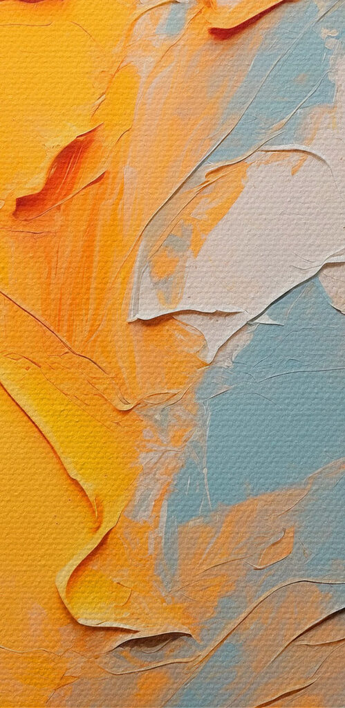 Vibrant hues in textured harmony Vibrant hues in textured harmony