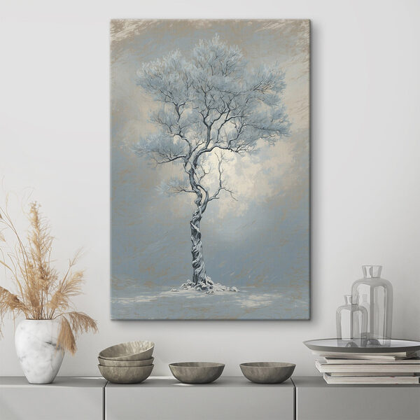 Cuadros Árbol cubierto de nieve