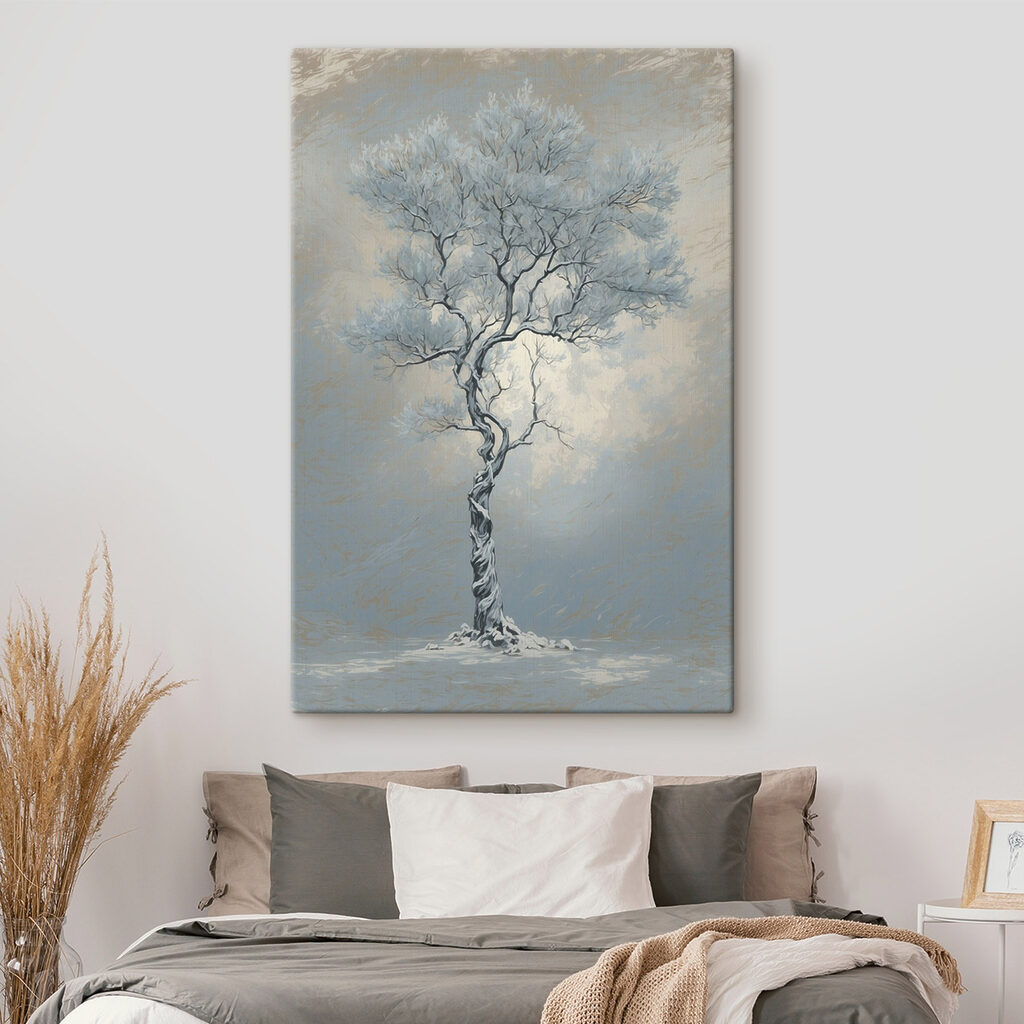 Tree with snow on it