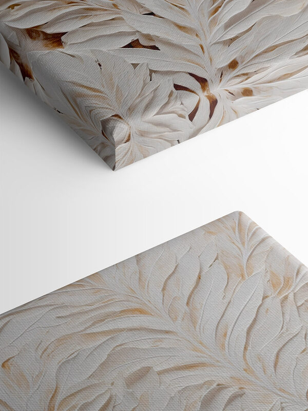 White and brown leaf pattern White and brown leaf pattern