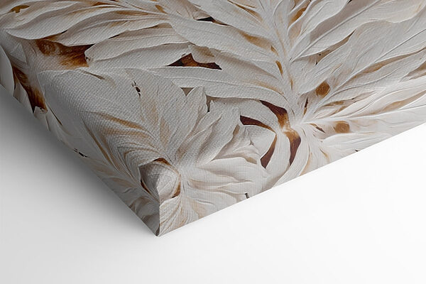 White and brown leaf pattern White and brown leaf pattern