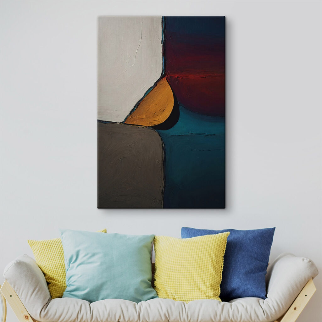 Abstract shapes in bold colors Abstract shapes in bold colors