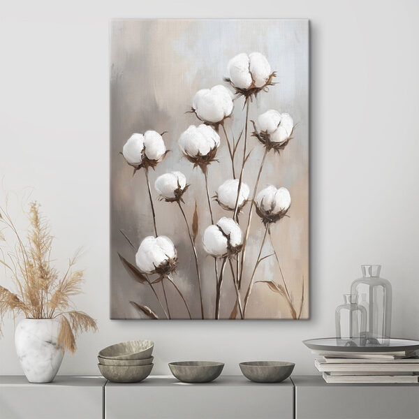 Cotton blooms in gentle elegance Cotton blooms in gentle elegance