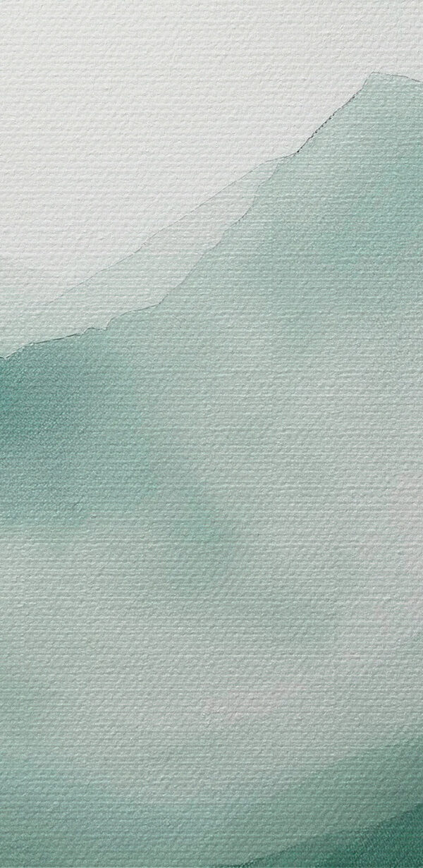 Painting of mountains and fog Painting of mountains and fog