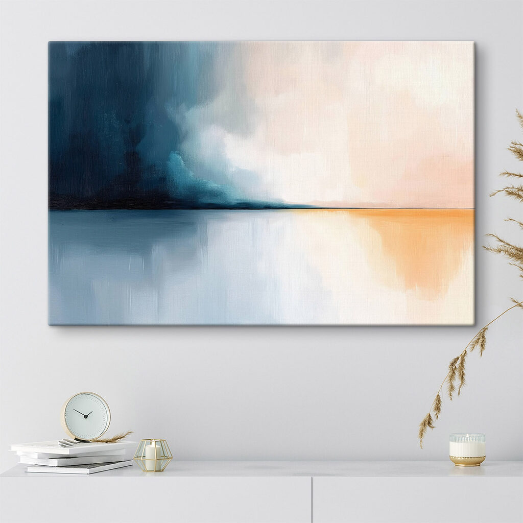 Painting of a body of water
