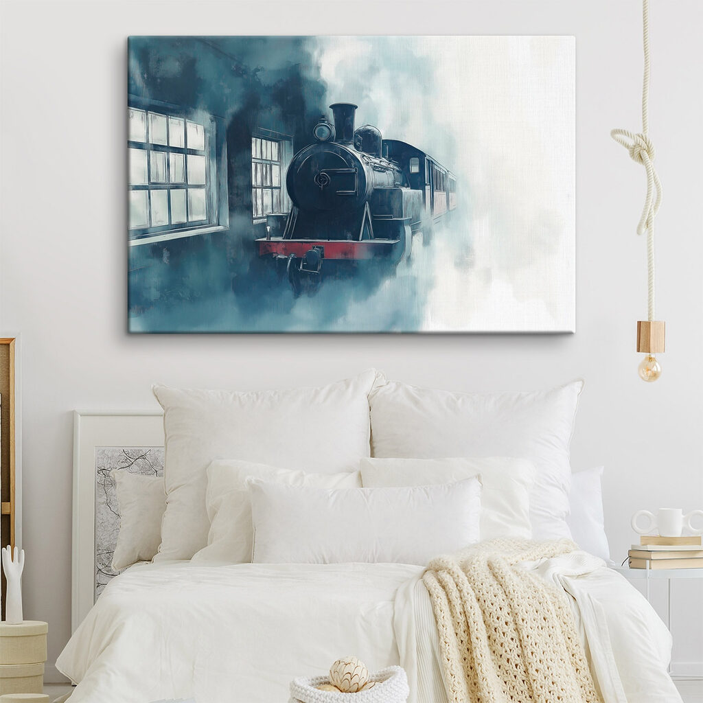 Train in a room Train in a room