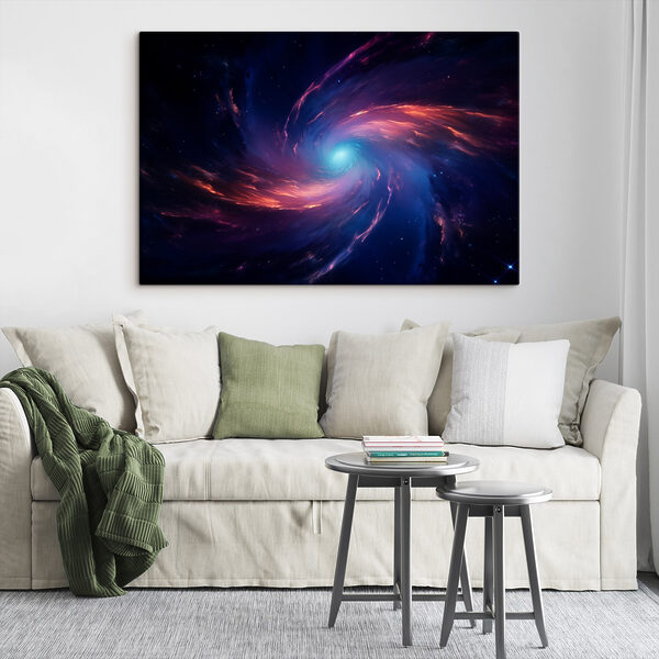 Cuadros Un remolino de luz multicolor en el espacio