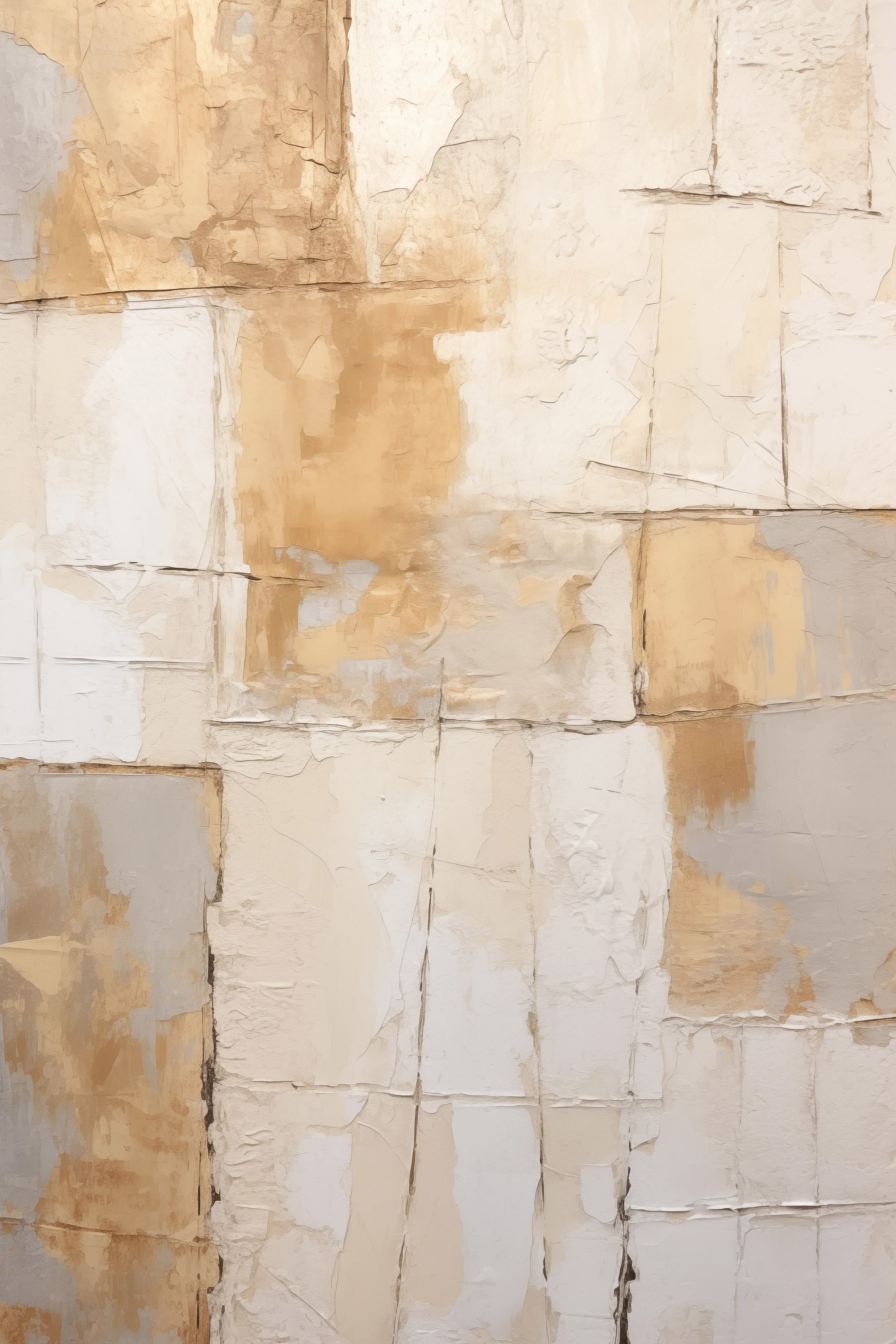 Wall with white and brown paint Wall with white and brown paint