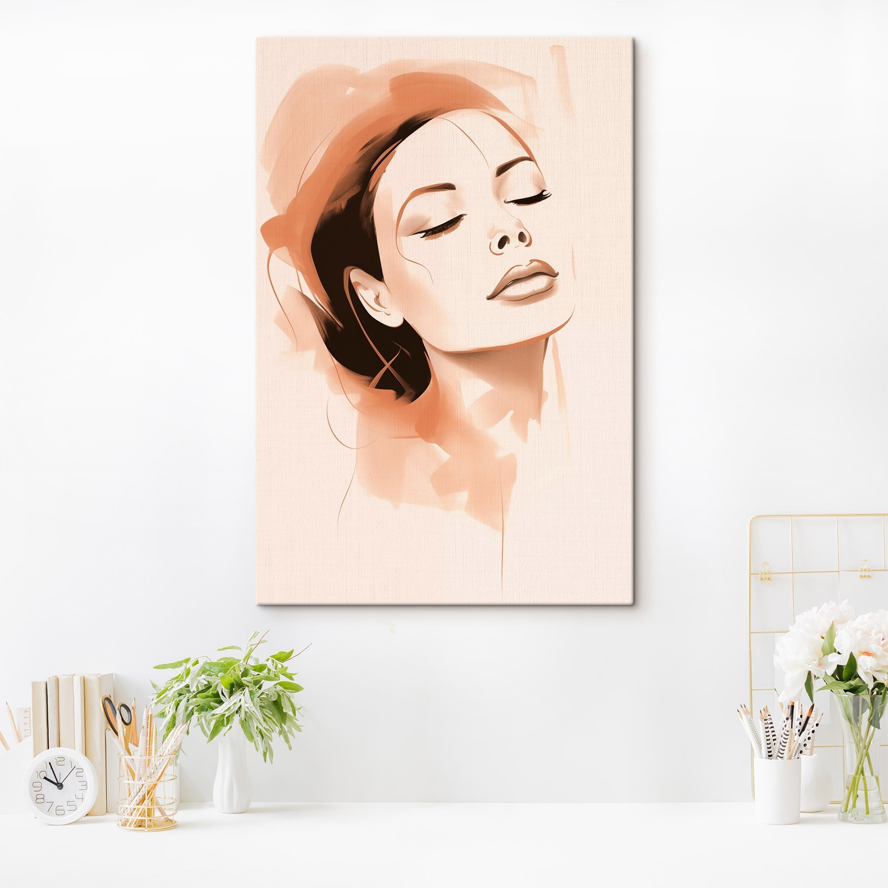 Elegant portrait with serene expression Elegant portrait with serene expression