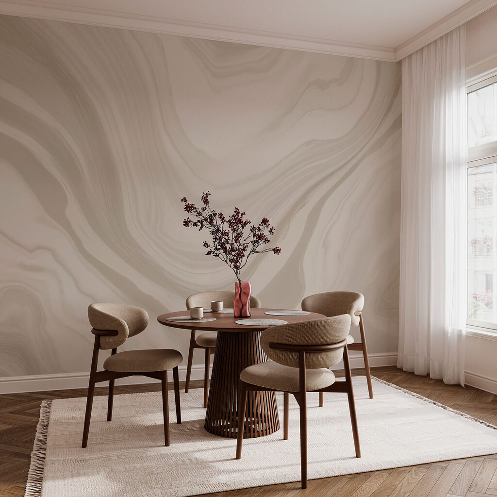 White and gray marbled surface