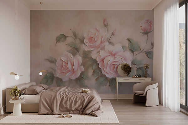 Pintura de rosas rosadas Pintura de rosas rosadas