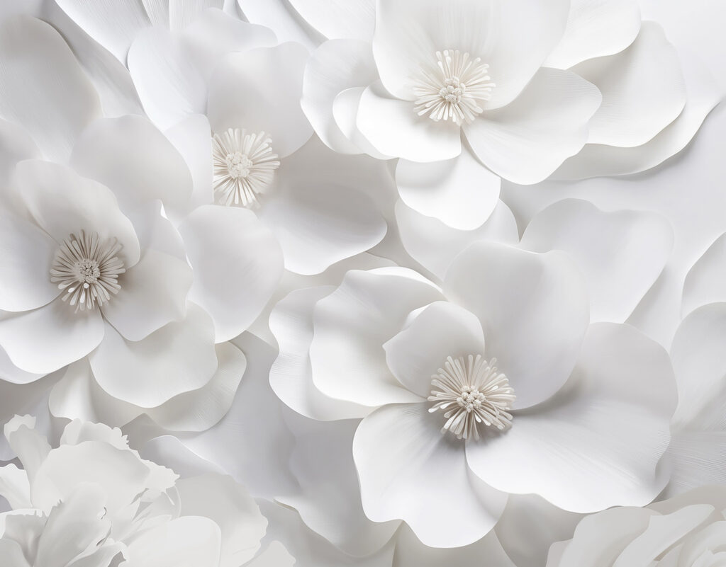 Group of white flowers