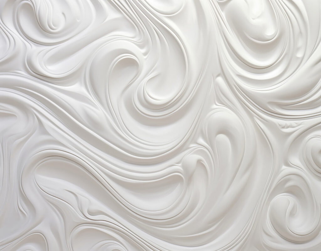 White swirly surface