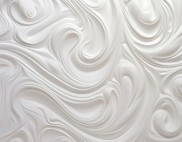 White swirly surface