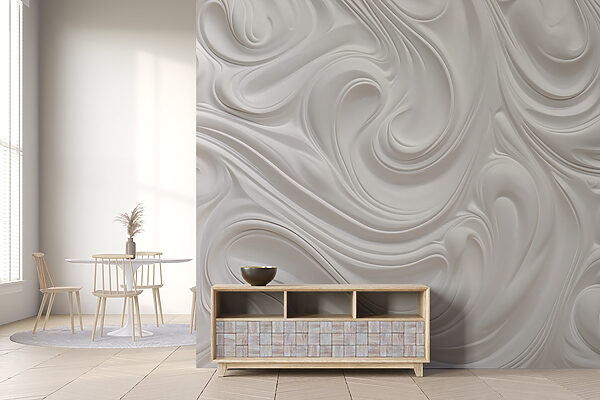 White swirly surface