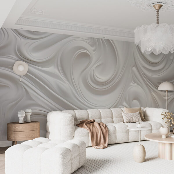 White swirly surface