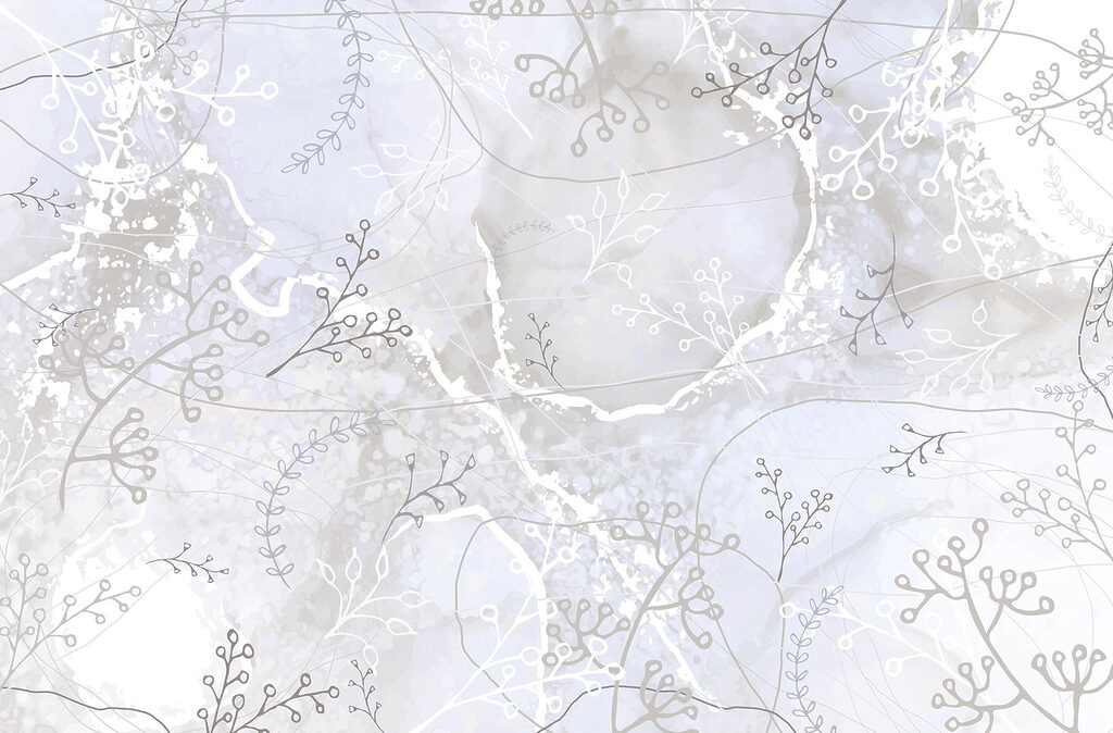 Fondo blanco y gris con diseños florales blancos y grises Fondo blanco y gris con diseños florales blancos y grises