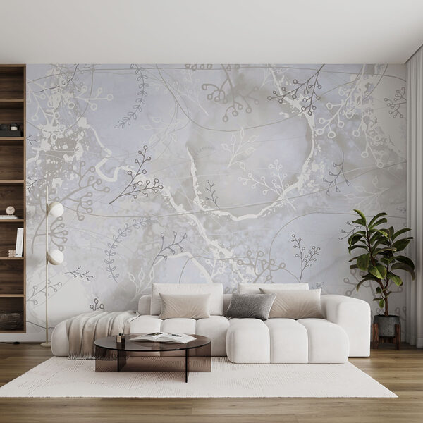 Fondo blanco y gris con diseños florales blancos y grises Fondo blanco y gris con diseños florales blancos y grises