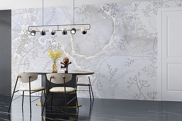 Fondo blanco y gris con diseños florales blancos y grises Fondo blanco y gris con diseños florales blancos y grises