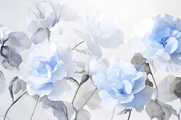 Grupo de flores azules Grupo de flores azules