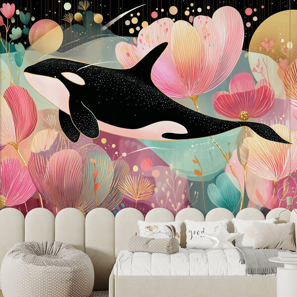 Whale swimming in the water