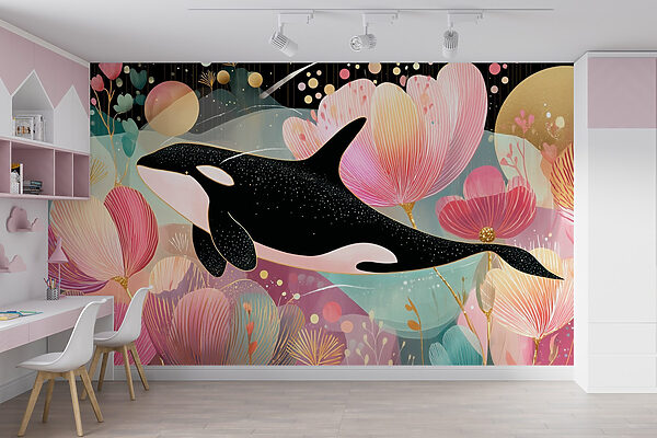 Whale swimming in the water