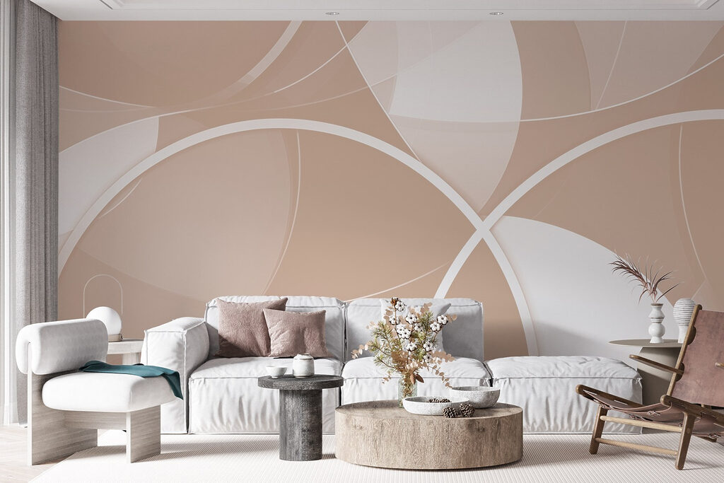 White and gray circles