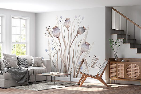 Acuarela de flores y plantas Acuarela de flores y plantas