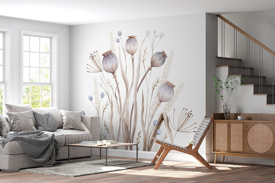 Acuarela de flores y plantas Acuarela de flores y plantas