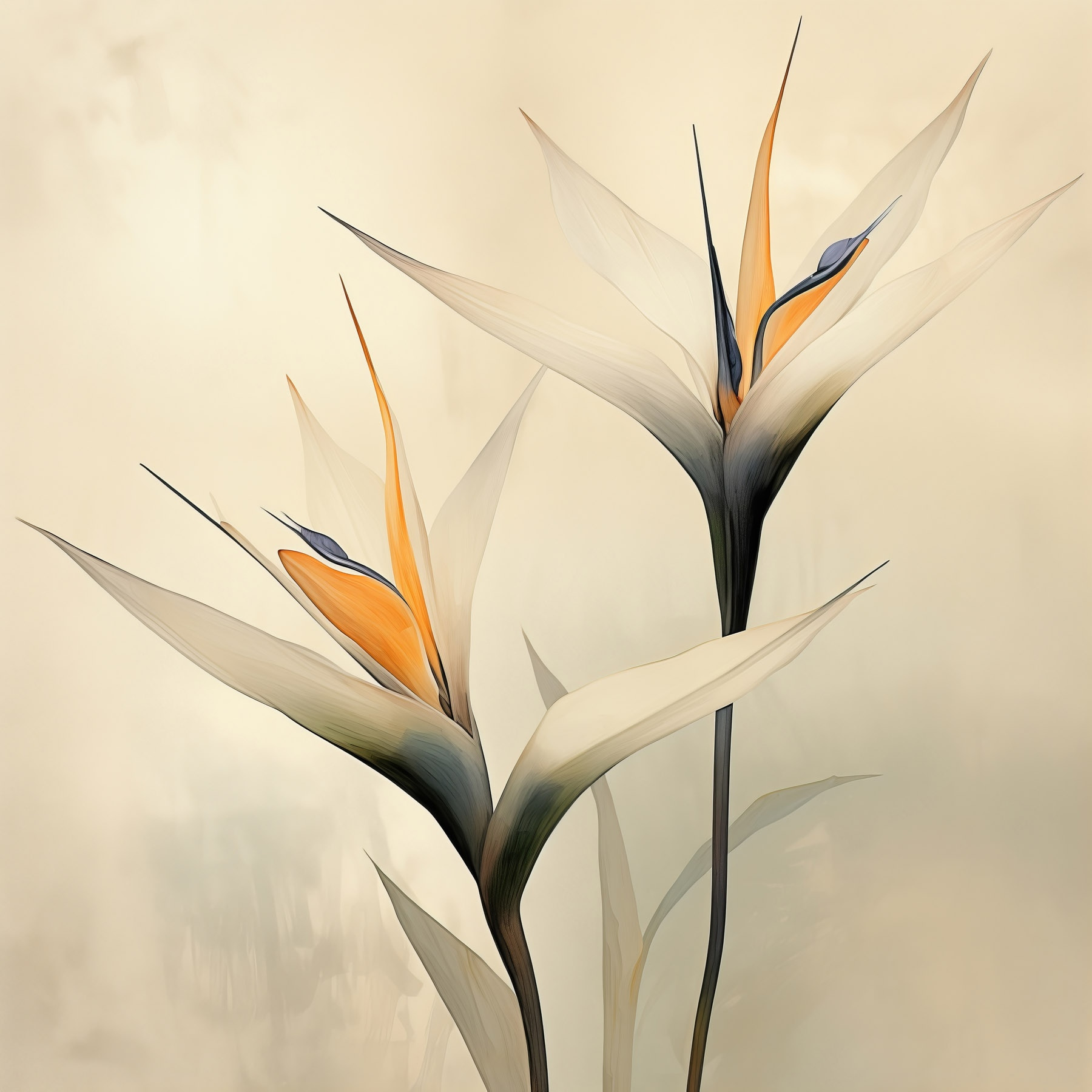 Delicate blooms in soft hues Delicate blooms in soft hues