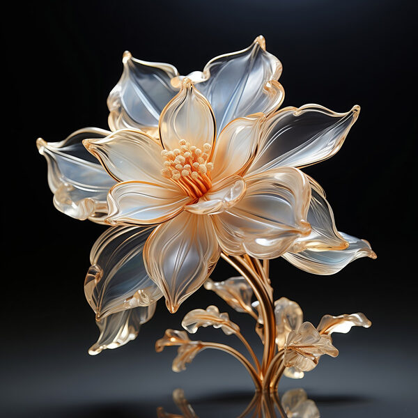 Delicate flower in elegant design Delicate flower in elegant design