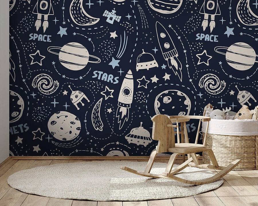 Un patrón de planetas y estrellas Un patrón de planetas y estrellas