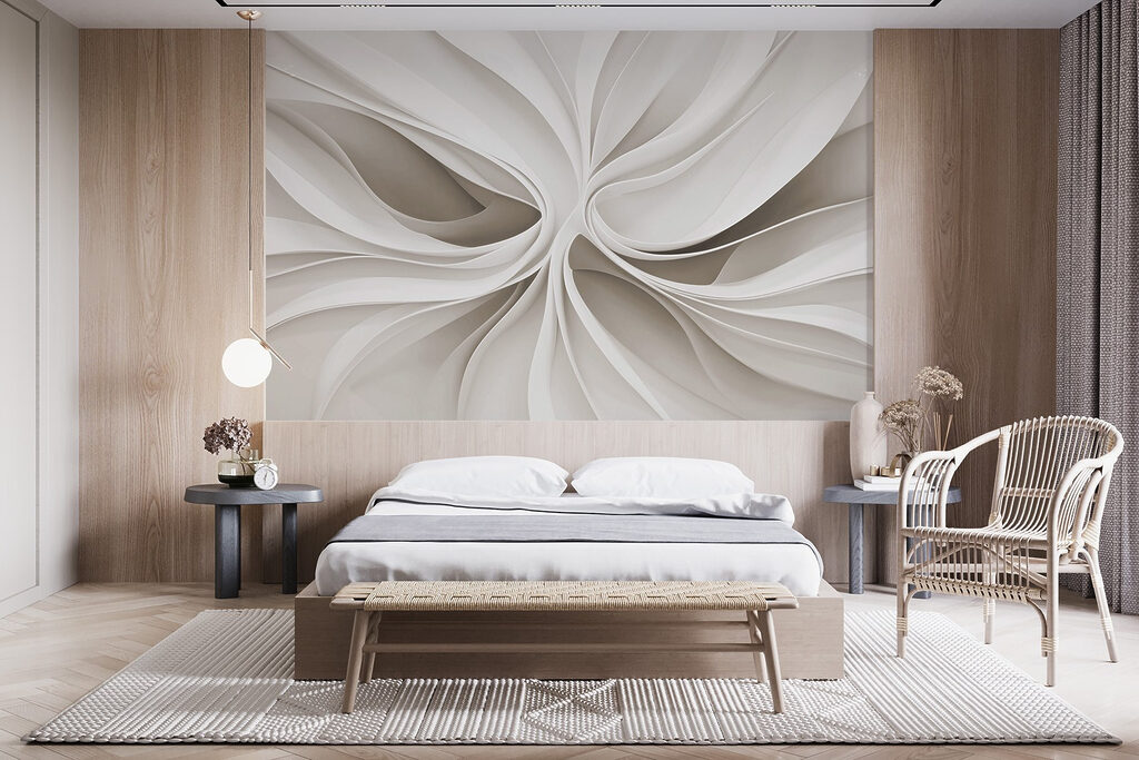 White swirly pattern