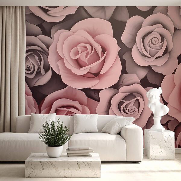 Grupo de rosas rosadas Grupo de rosas rosadas