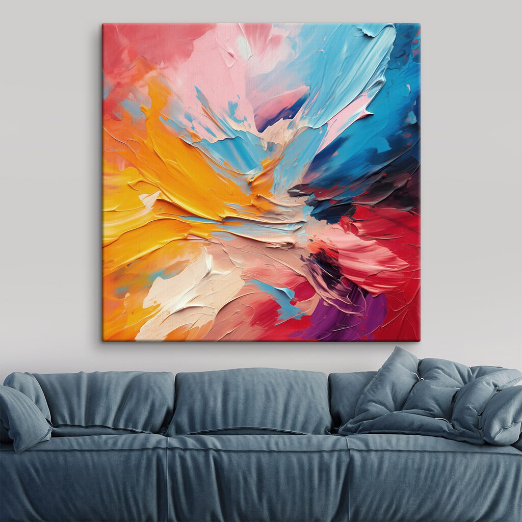 Vibrant hues collide in harmony Vibrant hues collide in harmony