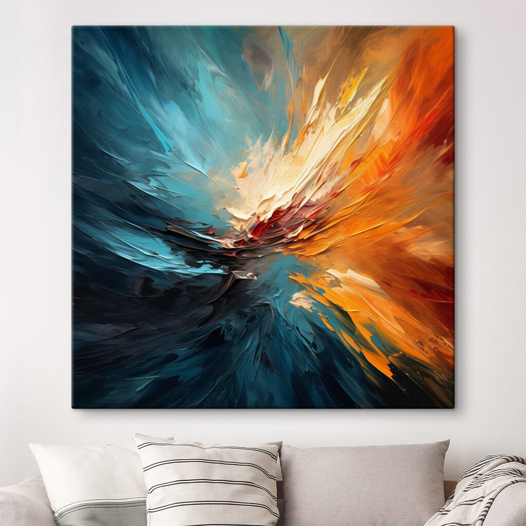 Colorful painting of a swirl Colorful painting of a swirl