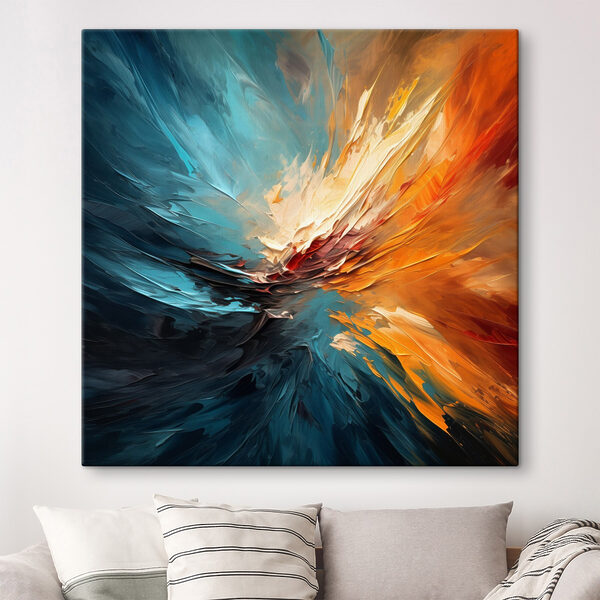 Colorful painting of a swirl Colorful painting of a swirl