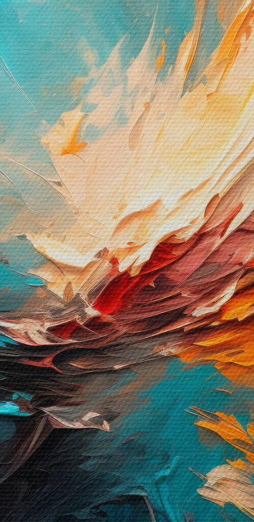 Colorful painting of a swirl Colorful painting of a swirl