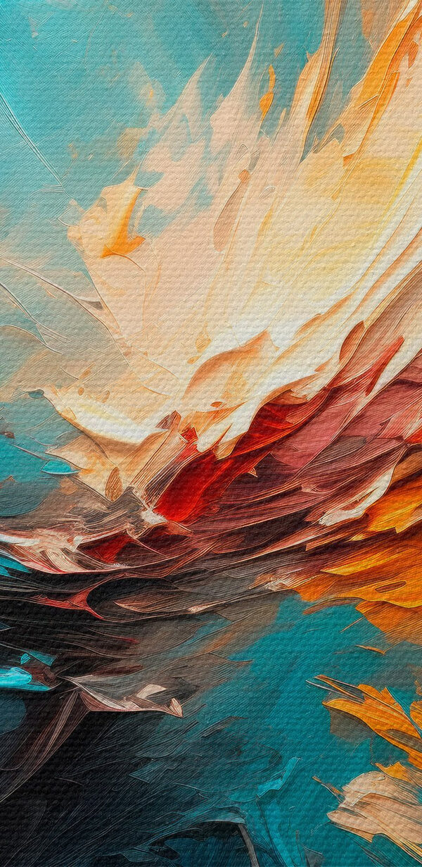 Colorful painting of a swirl Colorful painting of a swirl