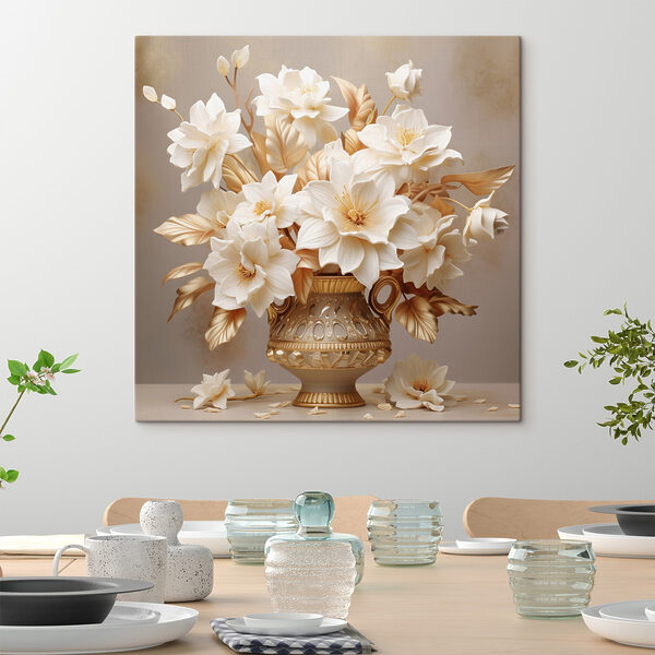 Vase with white flowers Vase with white flowers