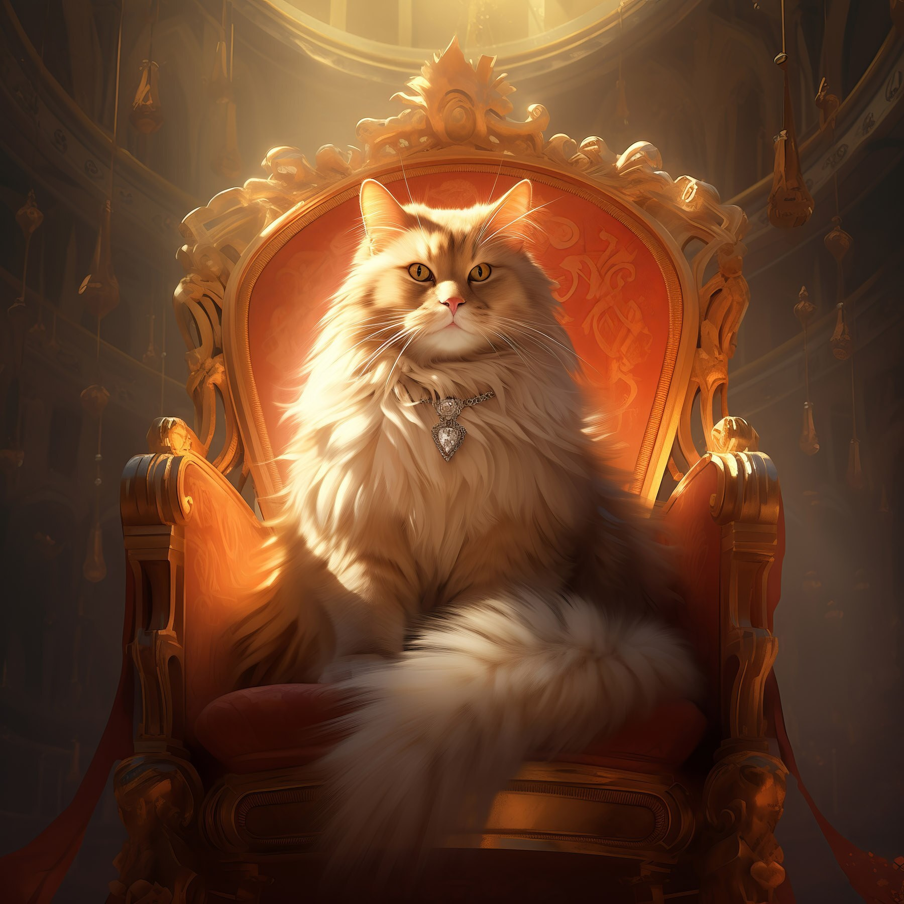 s44250p - Gato sentado en una silla - tegory