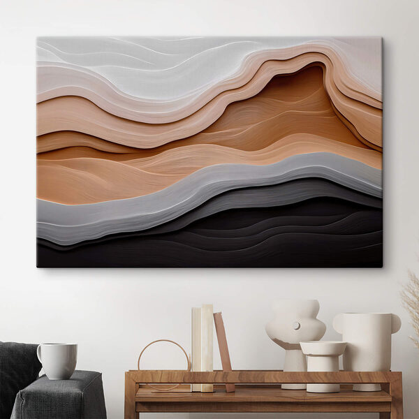Suaves ondas de colores con textura Cuadros Suaves ondas de colores con textura
