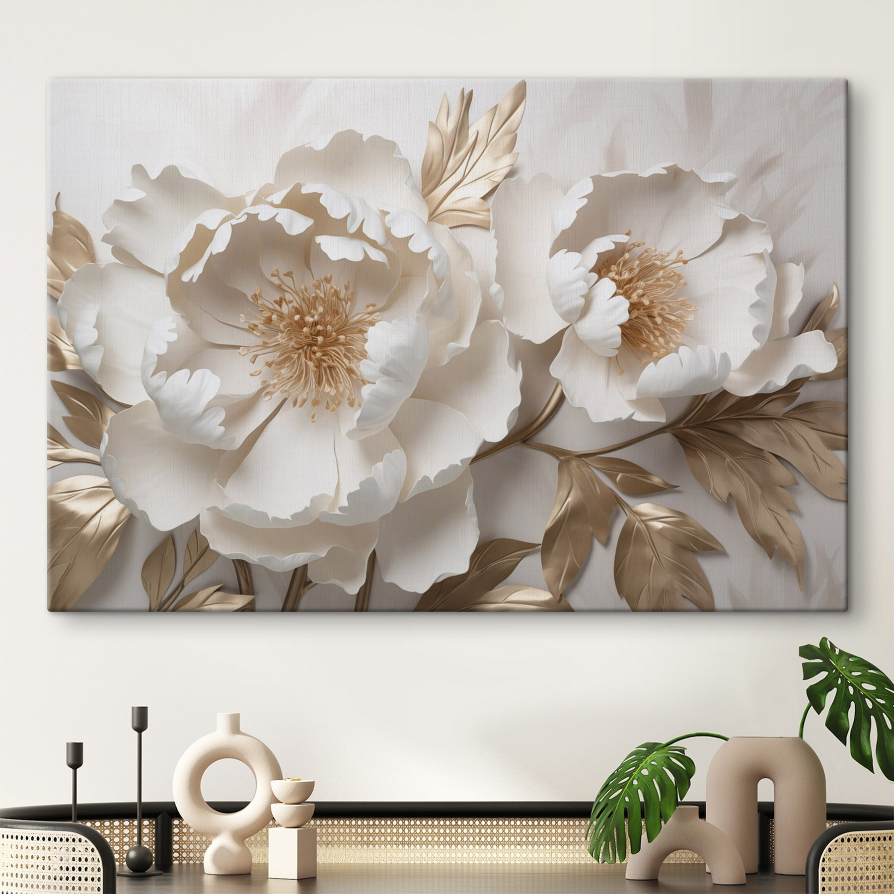 Delicate blooms in soft colors