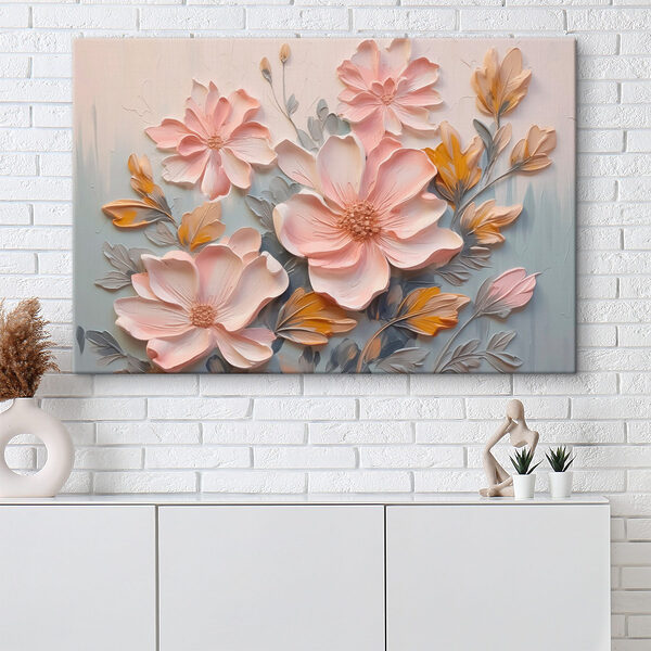 Pintura de flores y hojas Cuadros Pintura de flores y hojas