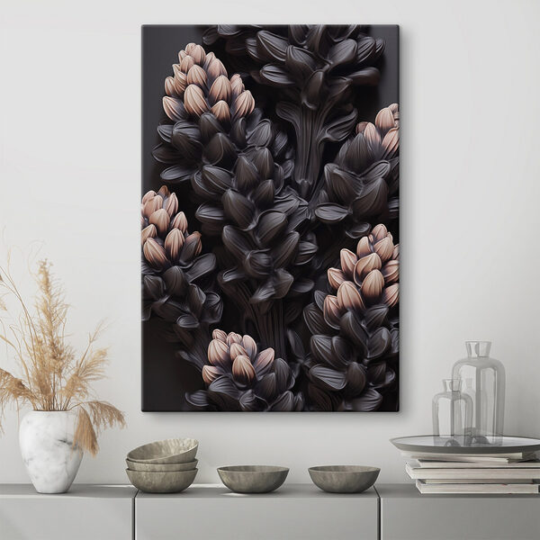 Canvas print Blooming beauty against a dark backdrop Cuadros Canvas print Blooming beauty against a dark backdrop
