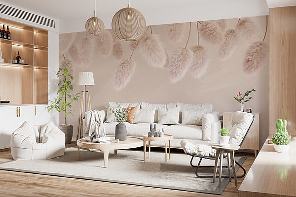 Group of fluffy flowers Group of fluffy flowers